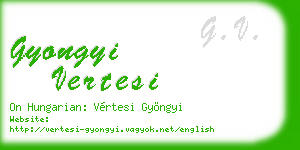 gyongyi vertesi business card