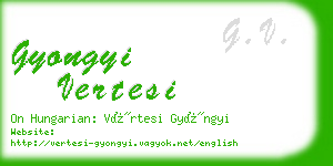 gyongyi vertesi business card